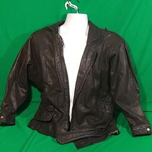 Limited express vintage s/m leather jacket